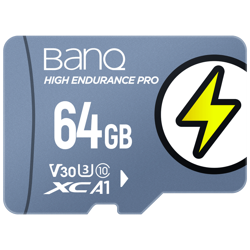 banq 64GB TF（MicroSD）存储卡 U3 V30 A1 4K V60Pro版 行车记录仪&监控摄像头专用内存卡 高速耐用
