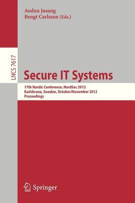 预订Secure It Systems: 17th Nordic Conference, Nords