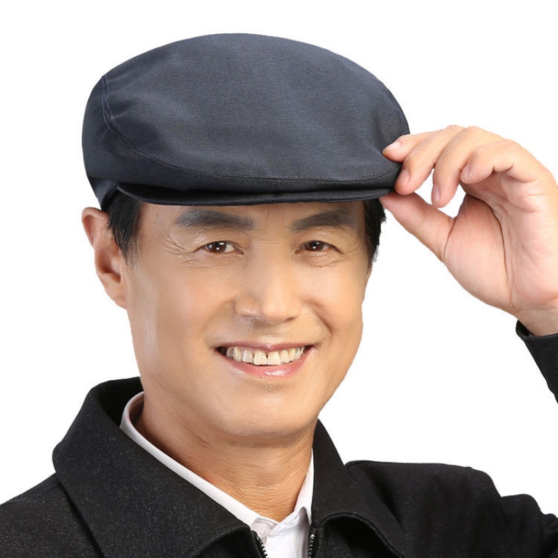 阖荁新品前进帽男春夏款春秋天老人帽子男老式鸭舌帽中老年前进 深