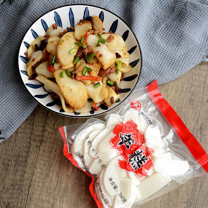 食旺福建特产永春农家白粿炒白果手工水磨年糕片韩式火锅山里福州莆田