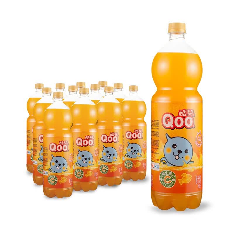 可口可乐美汁源 minutemaid 酷儿 qoo 橙味 果味饮料 酷儿橙汁450ml*