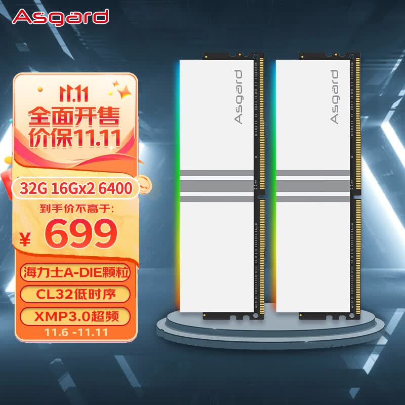 阿斯加特（Asgard）32GB(16Gx2)套 DDR5 6400 台式机内存条 RGB灯条-女武神·瓦尔基里【C32】属于什么档次？