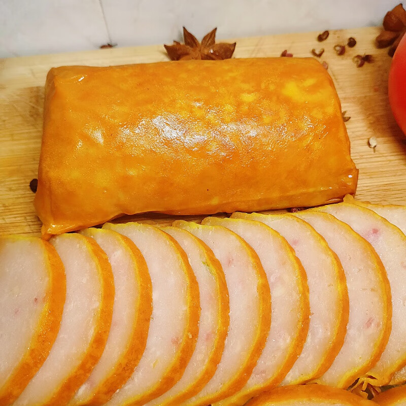 钢馋金丝蛋卷肉东北熏酱熟食儿童粉肠哈尔滨鸡丝蛋卷蛋皮猪肉即食千子