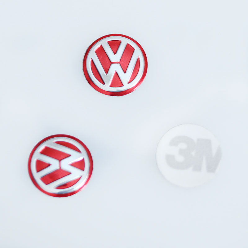 蔻均缕适用于大众钥匙车标 大众遥控器标志 大众汽车遥控钥匙标车标贴