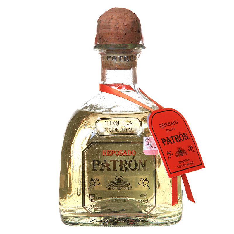 培恩(Patrón) 金樽龙舌兰酒750ml 墨西哥进口 鸡尾酒调酒基酒 洋酒