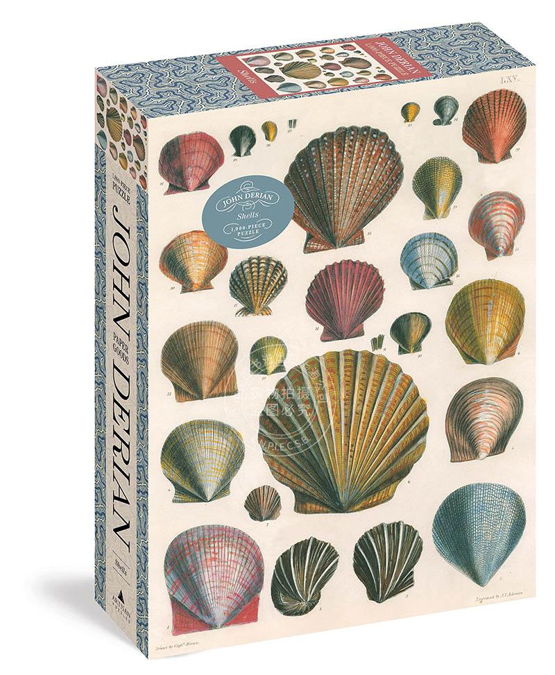 现货 约翰·德里安 贝壳拼图 1000片艺术拼图生日礼物 英文原版 john