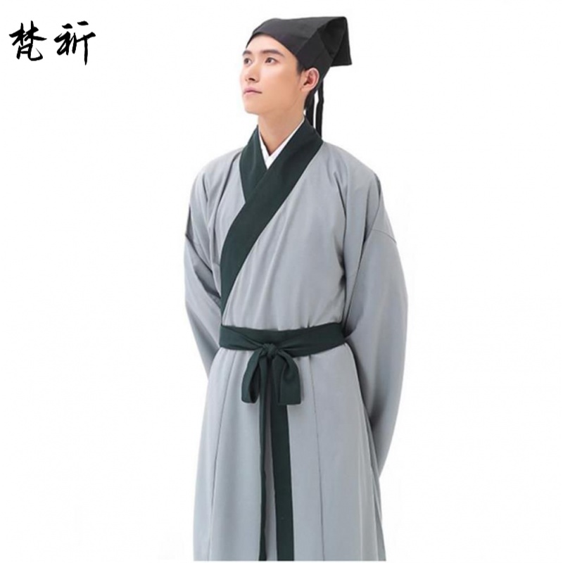 梵祈(fanqi)唐制汉服圆领袍男成人唐朝夏季古装新款长袍披风斗篷男士