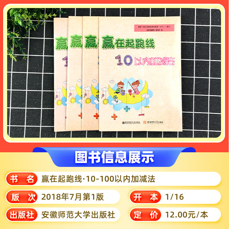 赢在起跑线10/20/50/100以内加减法幼小衔接一日一练早教书籍启蒙认知幼儿园学前班预习练习册 赢在起跑线50以内加减法 无规格