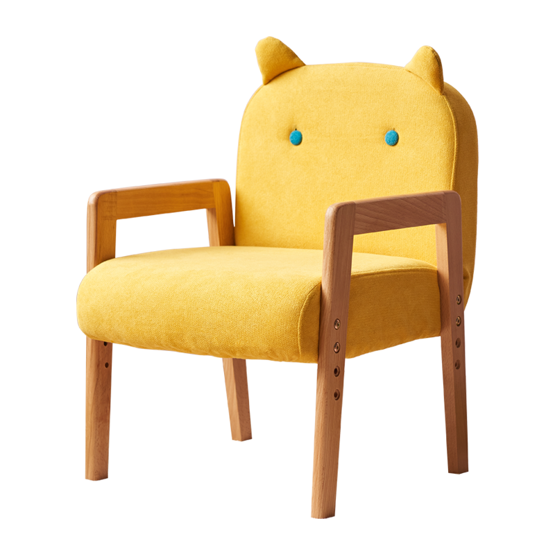 积木部落 宝宝学习椅小孩沙发幼儿椅子学校园区懒人沙发椅小孩子卡通座椅 千鸟格【可升降+多档调节+可拆洗】