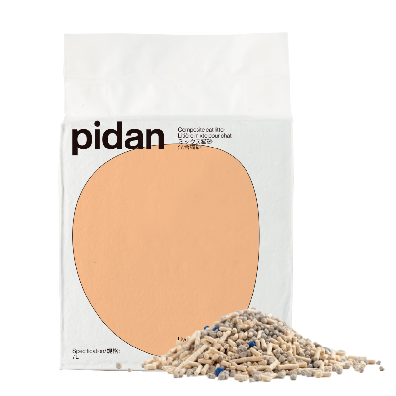 pidan混合猫砂：零清理，超强吸附力，绿色环保