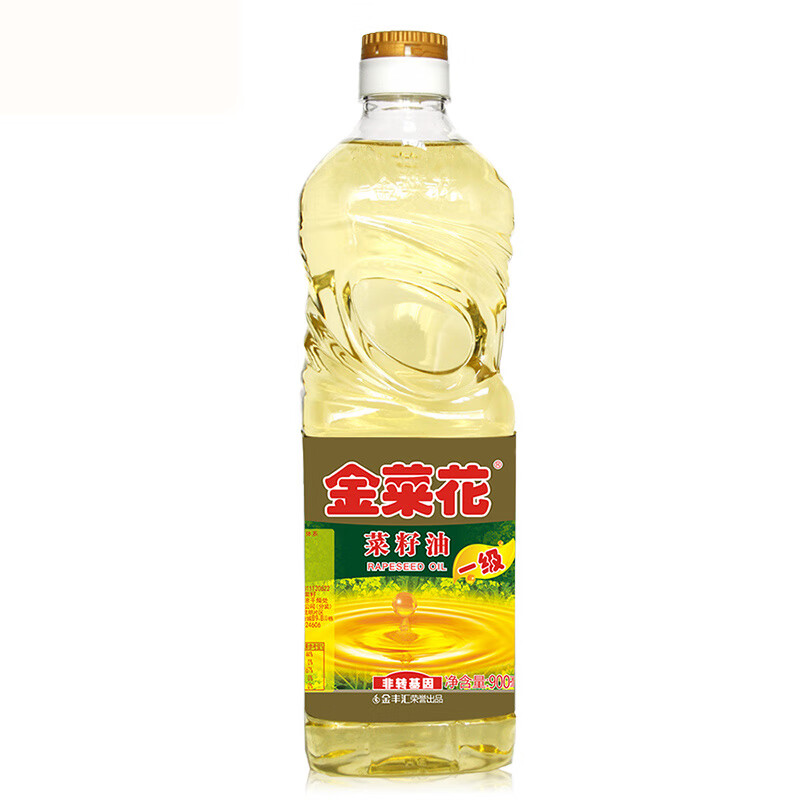 金菜花云南罗平一级菜籽油900ml非转基因物理压榨小瓶装
