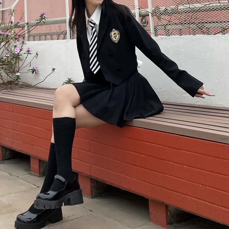 品嘉依jennie同款厚底玛丽珍小皮鞋女高跟jk制服鞋子配裙子的鞋英伦