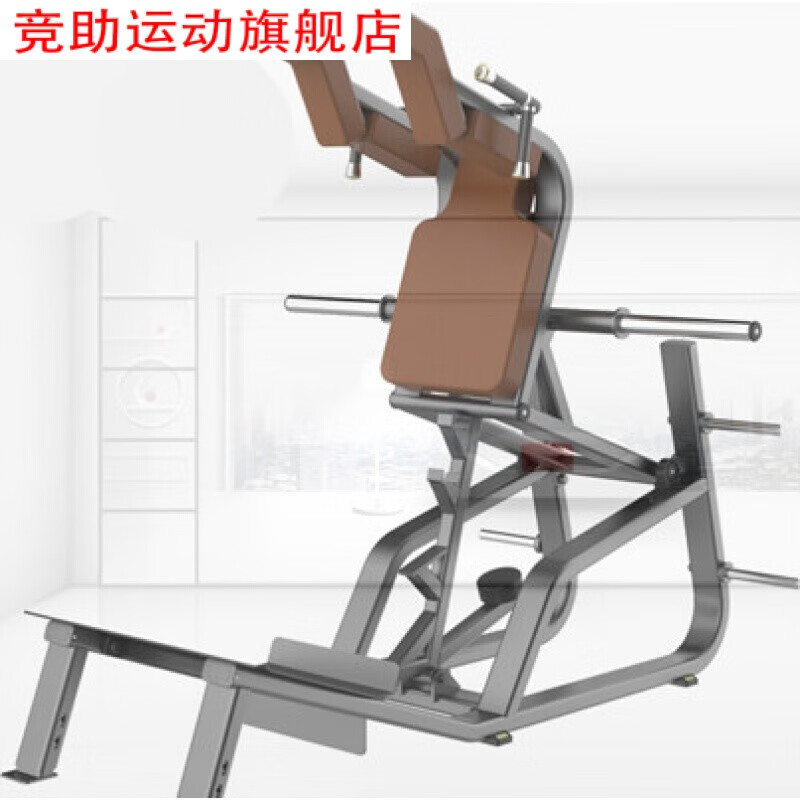 哈克深蹲机蹬腿机站蹲机斜蹬翘臀部腿部训练器健身器材练腿器械 灰色