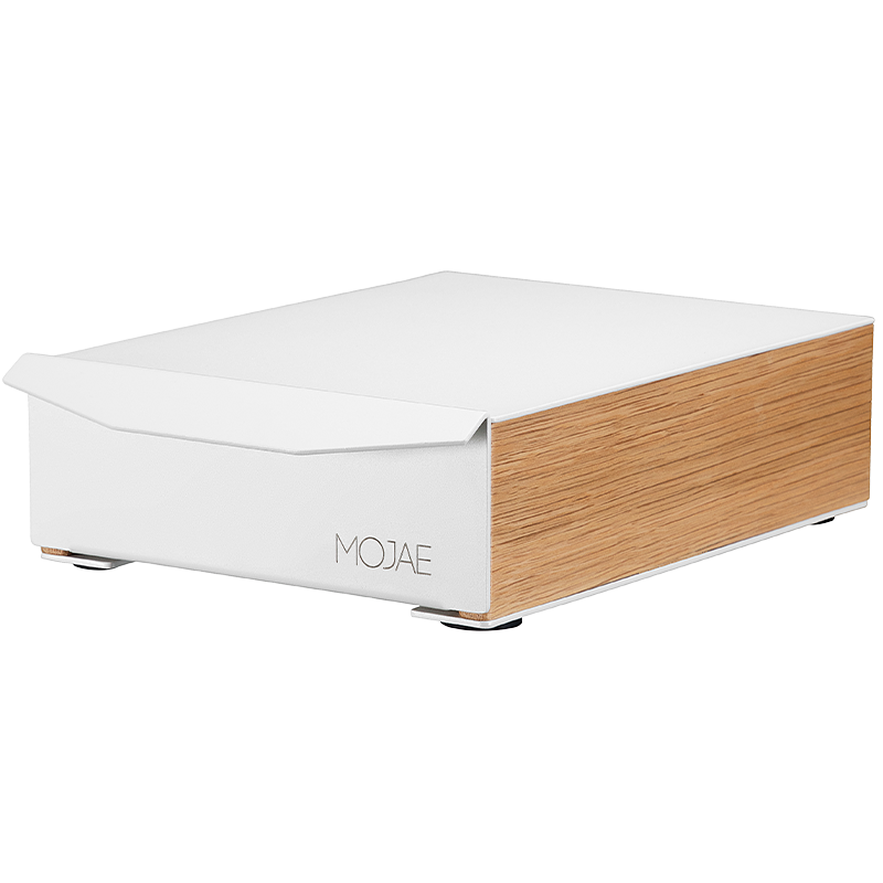 摩佳（MOJAE） 木框粉渣盒 家用抽屉式敲渣盒 咖啡粉渣收纳盒 吧台粉渣桶 木框粉渣盒白色