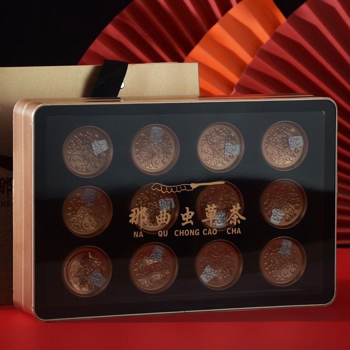 那曲虫草茶包装盒礼品盒虫草茶滋补品铝罐小罐茶茶罐无虫草包装盒款