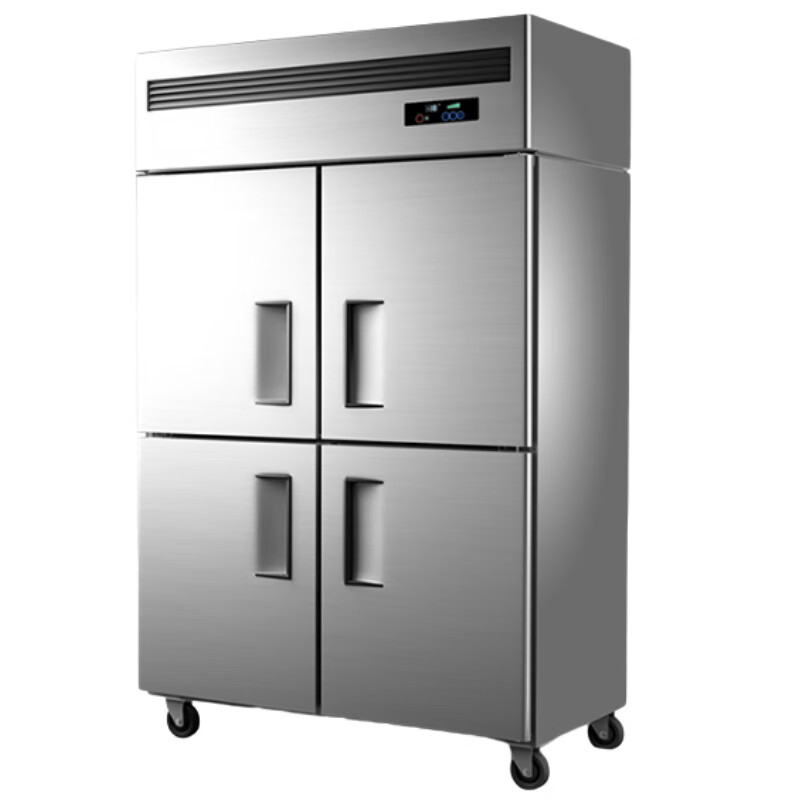 苏勒 四门冰箱商用厨房立式冷藏冷冻柜双温大容量冷柜四开门冰柜