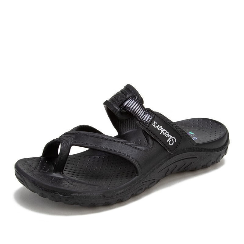 斯凯奇(skechers)女凉鞋新品洞洞鞋户外运动休闲沙滩人字拖凉鞋