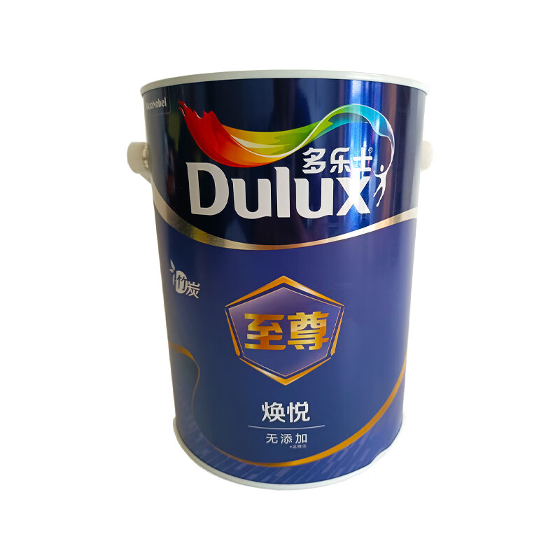 多乐士至尊焕悦竹炭无添加内墙乳胶漆家用防霉涂料油漆小桶面漆5l