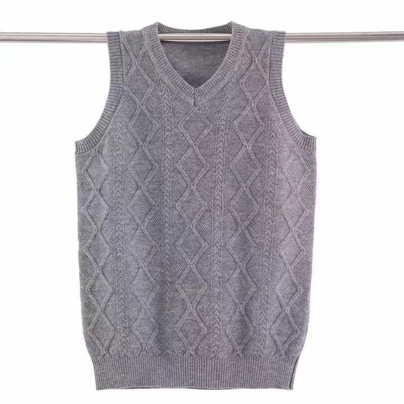 予愿男士纯手工编织毛衣男v领龄男韩版加厚保暖x8毛衣编织花样5000手