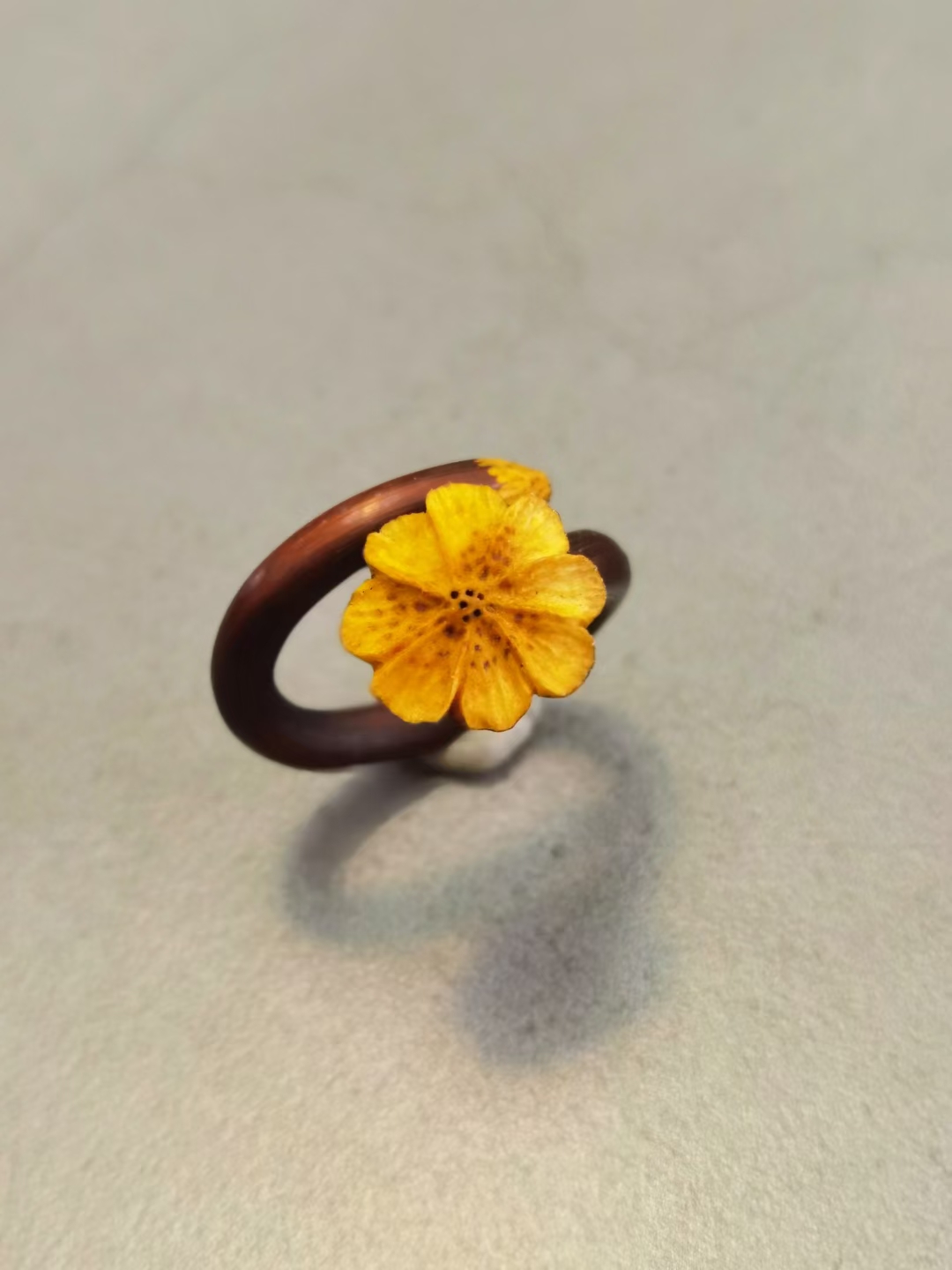 时间旅途snqp 十木生鸡血藤戒指 雕刻原创手工雕刻指环 鸡血藤戒指