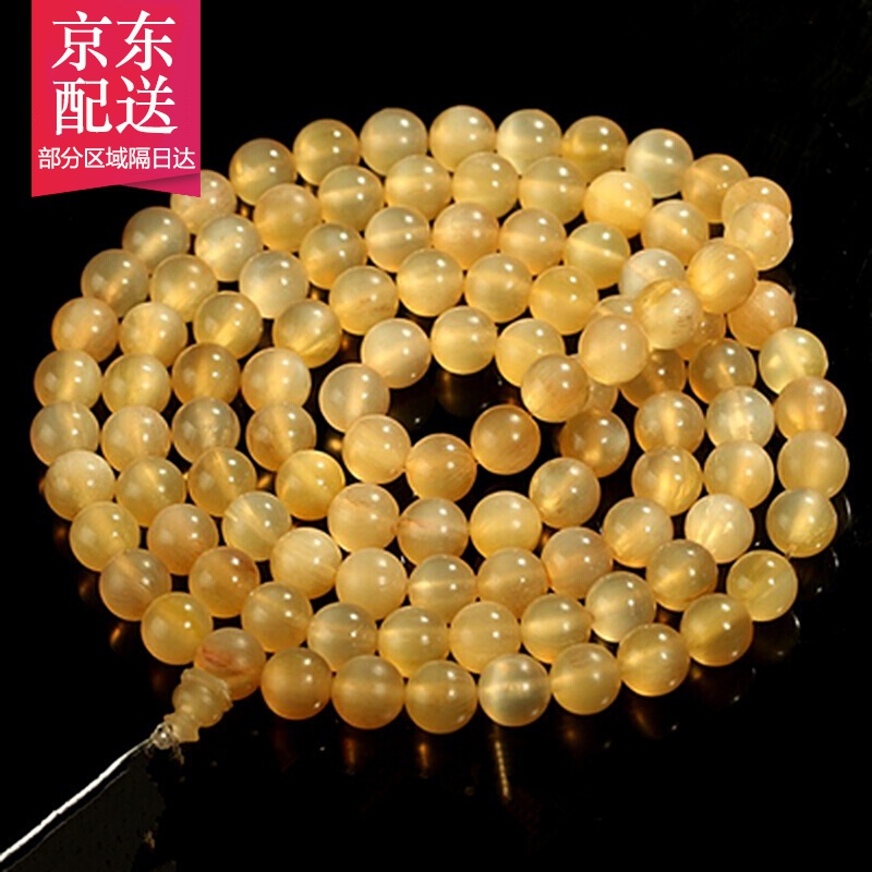 珍珠雨 血丝润透羊角 圆珠隔珠散珠佛珠108手串diy星月金刚菩提配饰