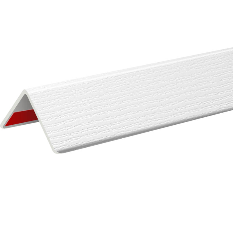 世角纳米 PVC护角条护墙角保护条免打孔可定制长度防撞条护角线护角条 25mm边宽【树纹】白色 1米