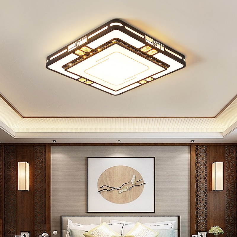 灯诺堡灯具客厅主灯2025新款吸顶灯现代简约大气全屋套餐灯具组合 110*70CM-三色变光全光谱护眼光源 适合20-30平方