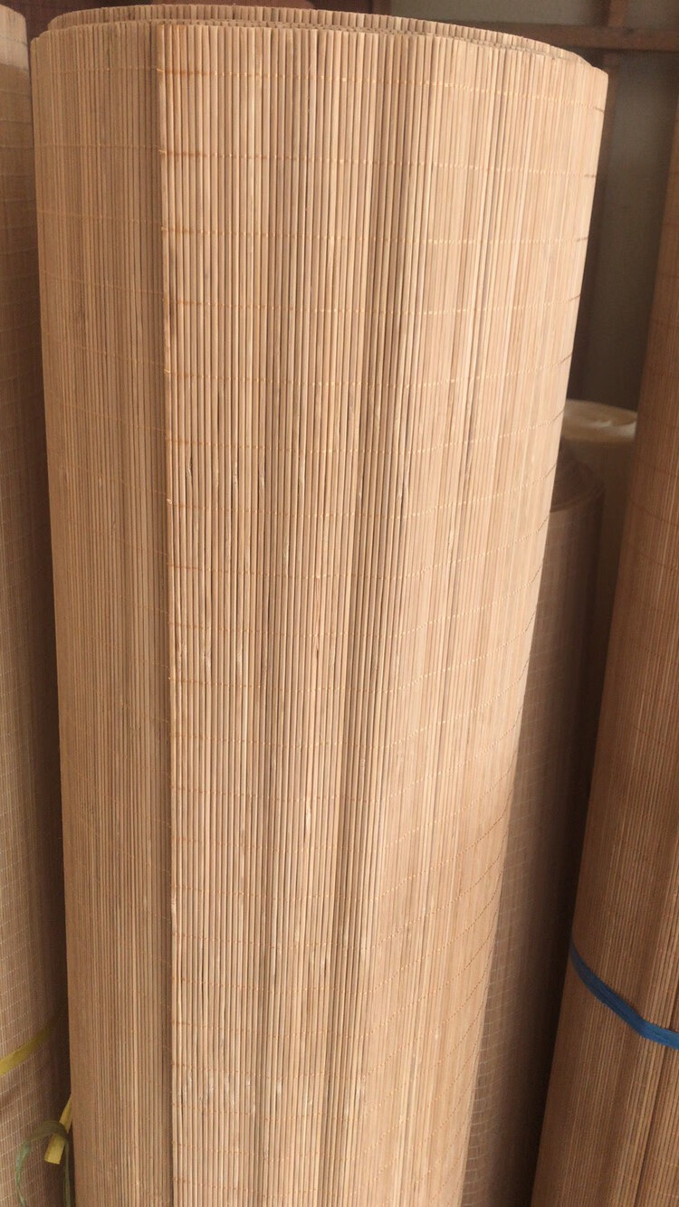 创京懿选竹帘卷帘窗帘竹帘家用阳台遮光遮阳民宿酒店茶室隔断 圆丝半