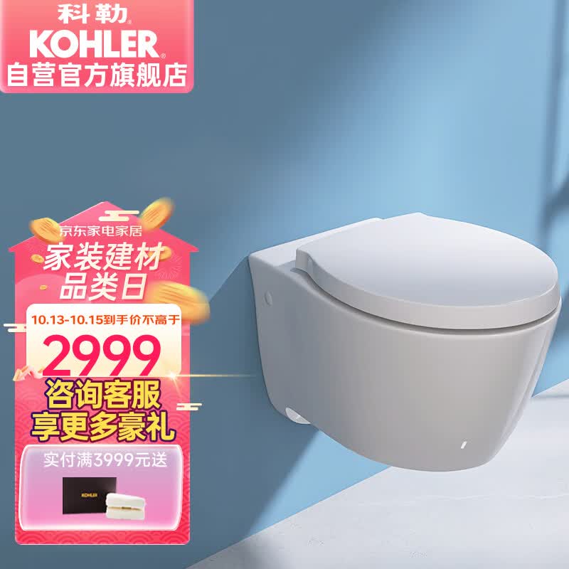 科勒（KOHLER）家用壁挂式马桶挂墙坐便器水箱嵌入式墙排直冲悬挂式马桶 K-25255使用感如何?