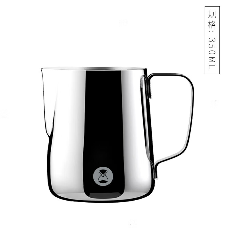 泰摩（timemore）尖嘴拉花缸加厚304咖啡不銹鋼拉花杯咖啡機奶泡杯器具 350ml拉花杯(304不銹鋼)