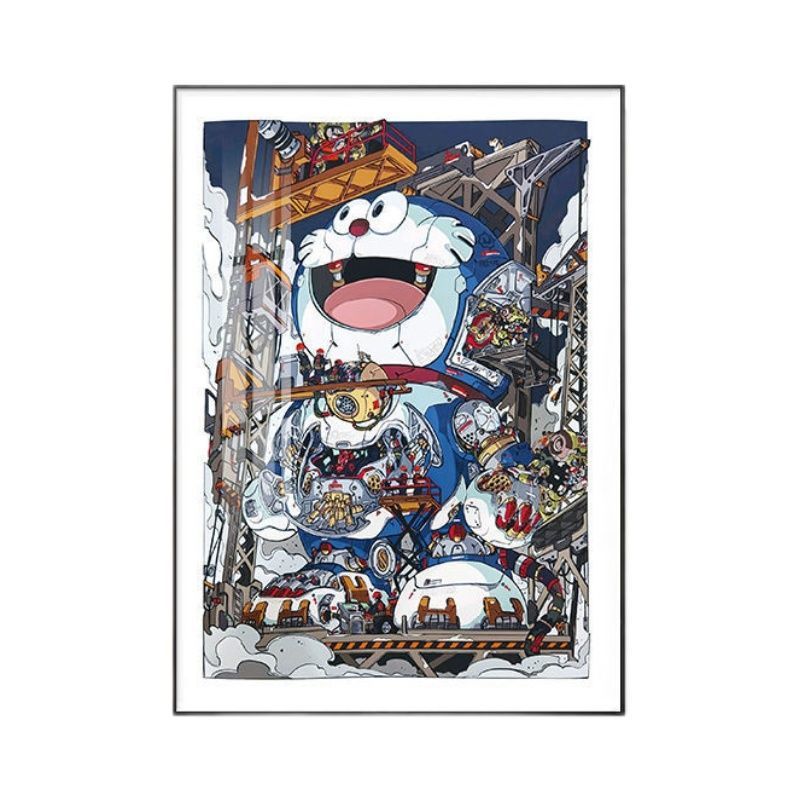 2钻画手工制作  钻画赛博朋克风艺术挂画动漫挂画贴钻画艺术画 画布