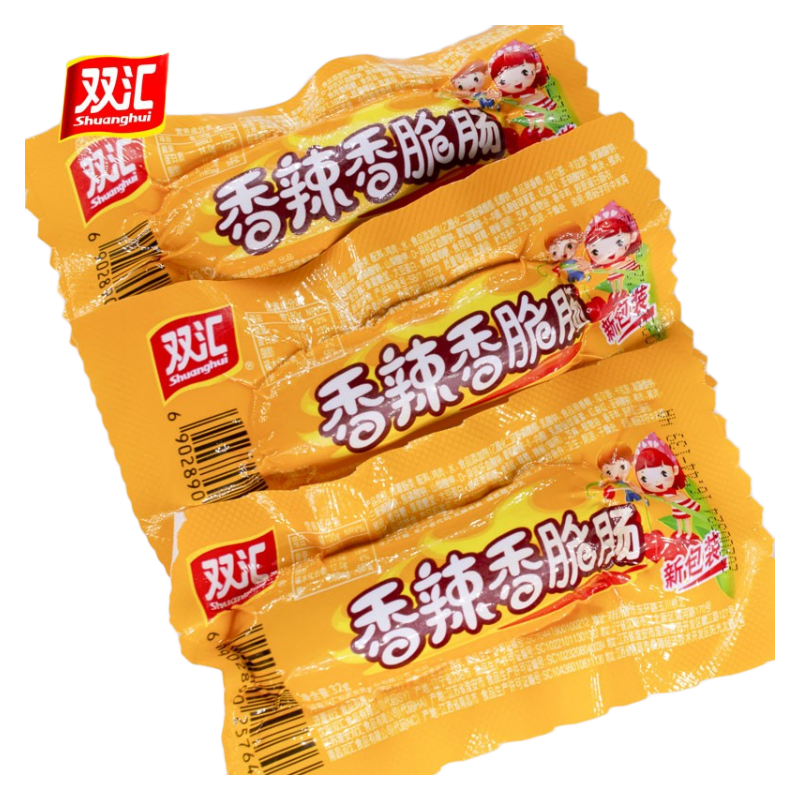 双汇(shuanghui) 双汇火腿肠香辣香脆肠32g*60支玉米肠热狗肠脆皮烤肠