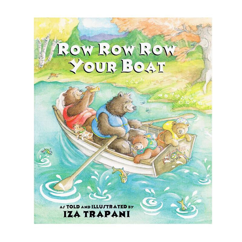 点读版 进口英文原版绘本 你的小船摇啊摇 row row row your boat