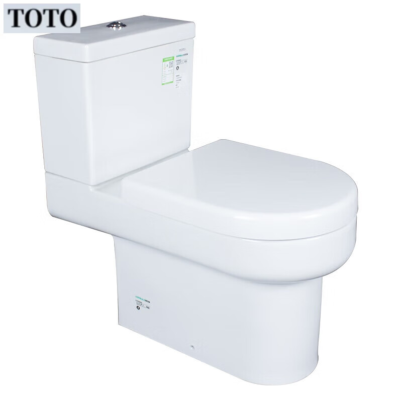 toto坐便器超漩式冲水分体座便器智洁节水 分体马桶 cw896b缓盖 305mm