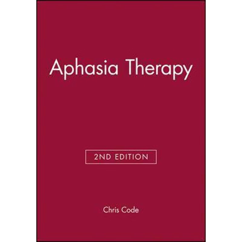 按需印刷 aphasia therapy 2e