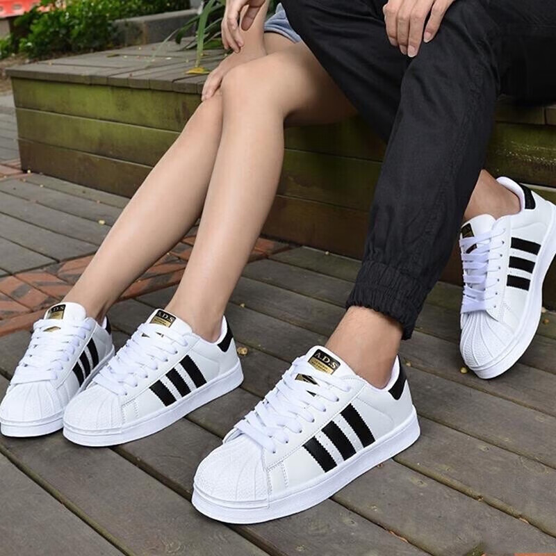 阿迪达斯(adidas)三叶草男鞋女鞋夏季新款情侣低帮休闲鞋金标贝壳头