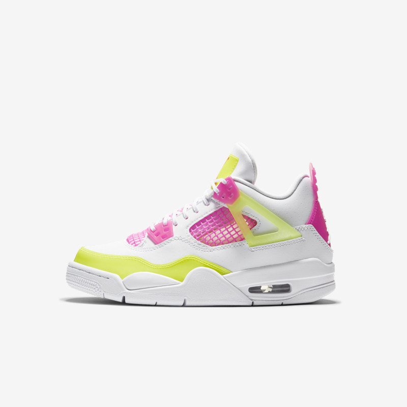 AirJordan4,Air Jordan 10 nike耐克官方舰店 air jordan 4 (gs) aj4女子柠檬糖果运动休闲鞋