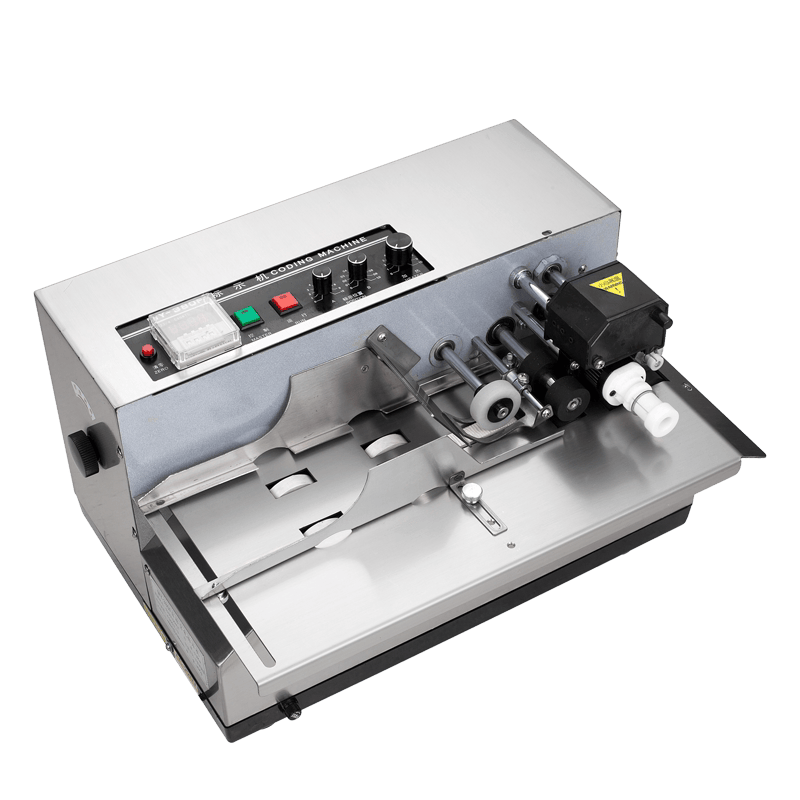 鑫空牌my-380f墨轮黑色印字标示机数字连续自动打码机全自动小型 喷漆