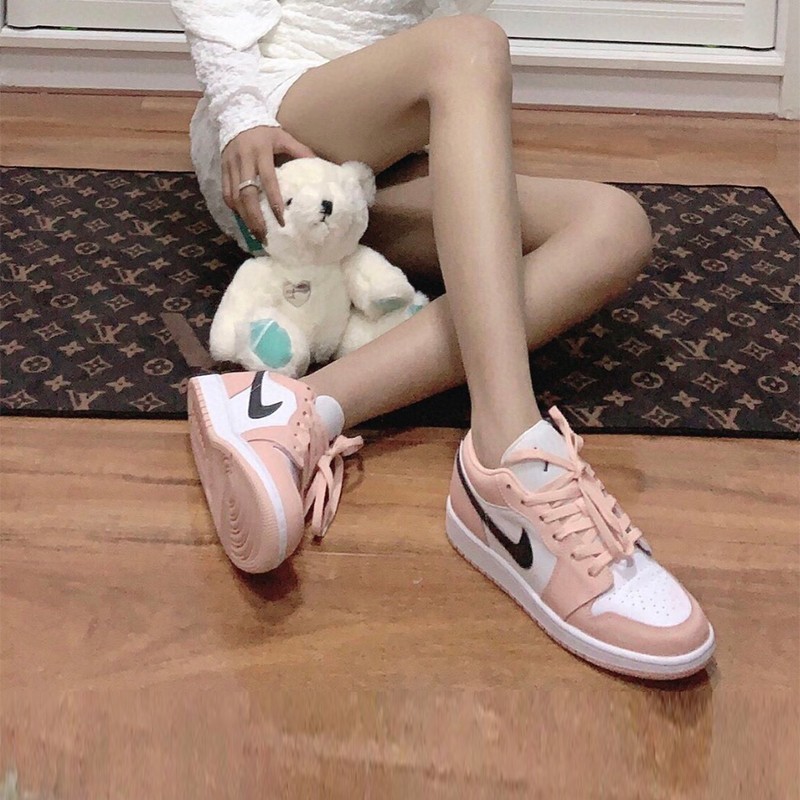 jordan 1 low aj1低帮休闲鞋篮球鞋板鞋 553560-800樱花粉北极粉 36