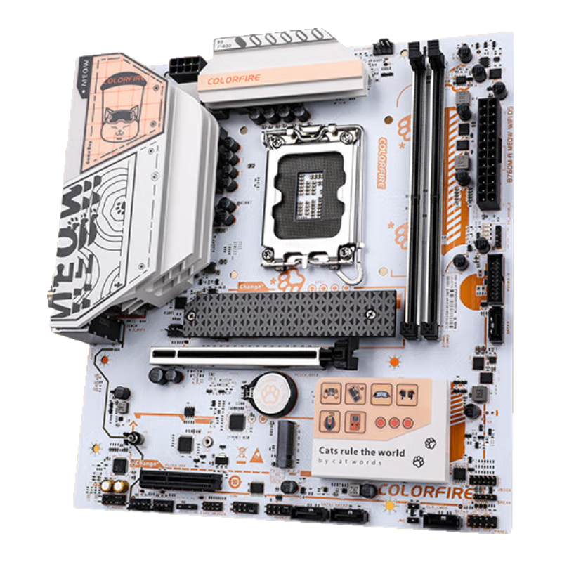 �߲ʺ� B760M-A MEOW WIFI D5 B760M-A MEOW WIFI D5 DDR5, LGA 1700