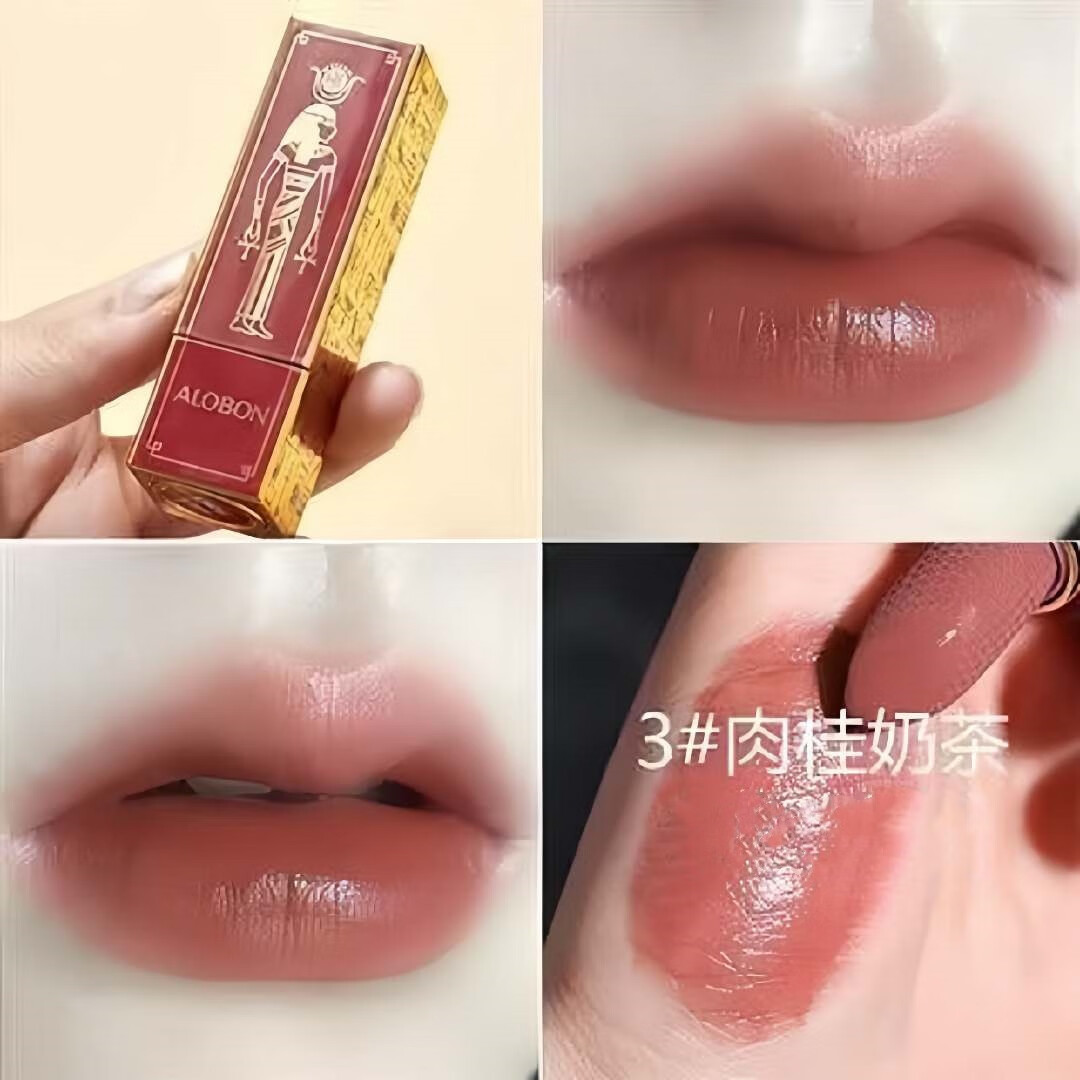 雅邦高定丝绒柔雾口红哑光丝绒黄皮显白持久学生推荐 03#肉桂奶茶（水光质地）