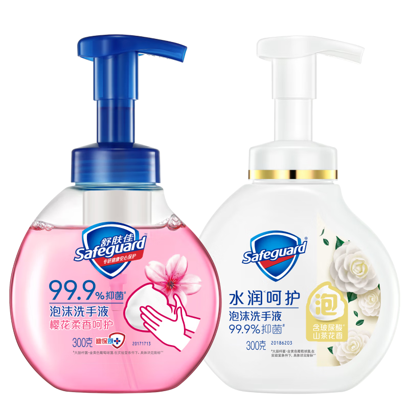 舒肤佳泡沫抑菌洗手液300克X2 (山茶花+樱花) 