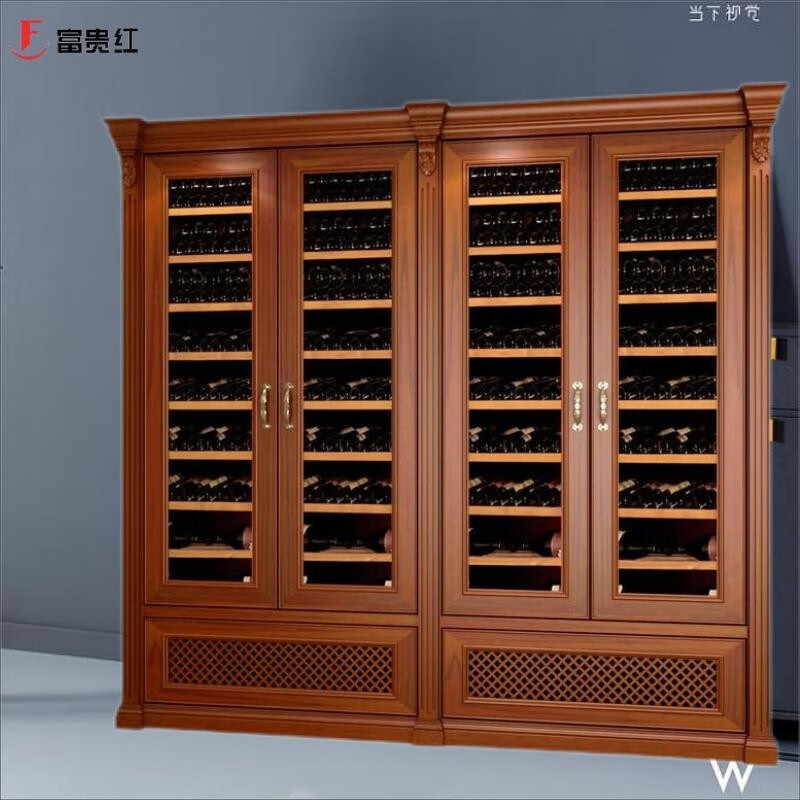 富贵红（Fuguihong）FH-168HA 风冷系统恒温红酒柜家用葡萄酒柜压缩机冷藏柜恒温茶叶柜