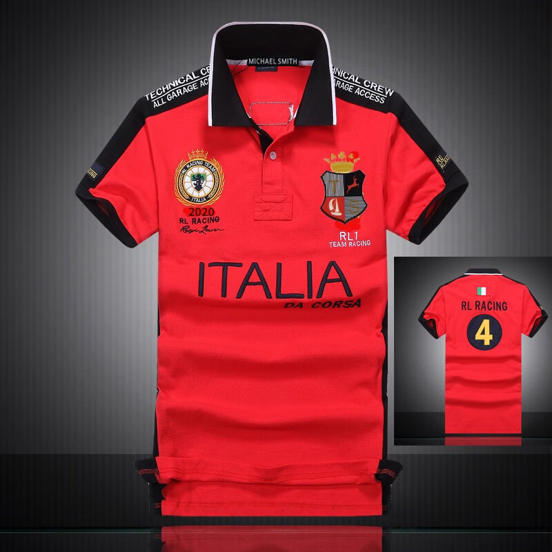 michael smith polo衫短袖时尚休闲夏季马标大码上衣 mk1036 红色