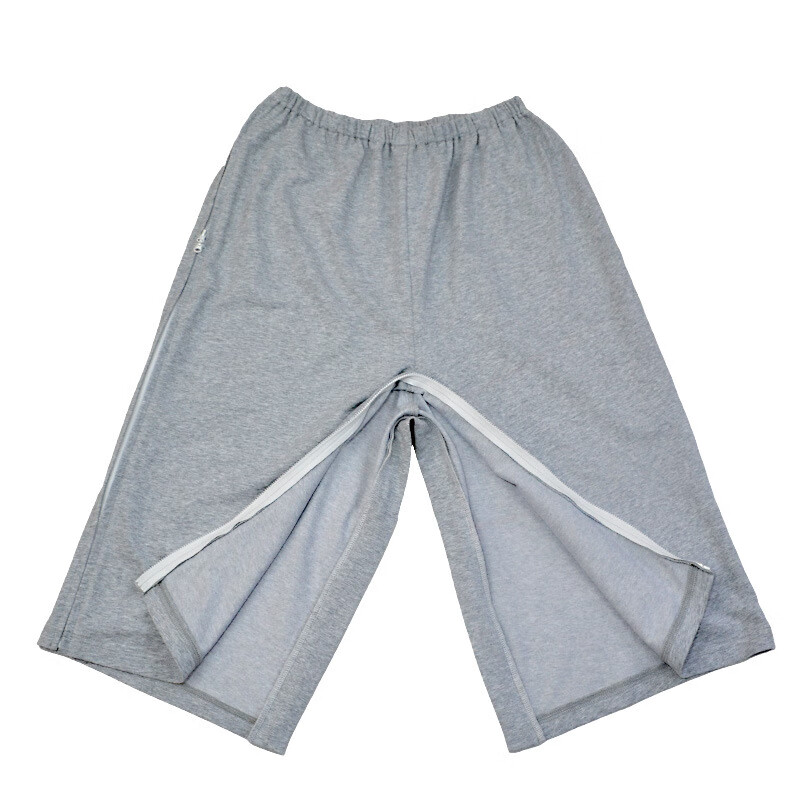 卧床开档护理睡裤 春夏成人易穿脱护理裤骨折瘫痪老人卧床病人全棉