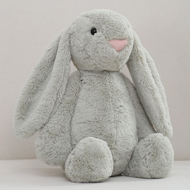 Disney可爱垂耳兔玩偶小兔子公仔毛绒玩具软萌邦德兔布娃娃新年礼物 邦妮兔A-灰色 56
