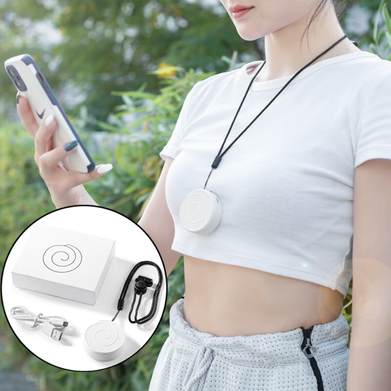 锋狗 空气净化器 迷你净化器 便携式 车载净化器  家用小型桌面迷你办公室卧室床头 卫生间去烟味 便携装-白色