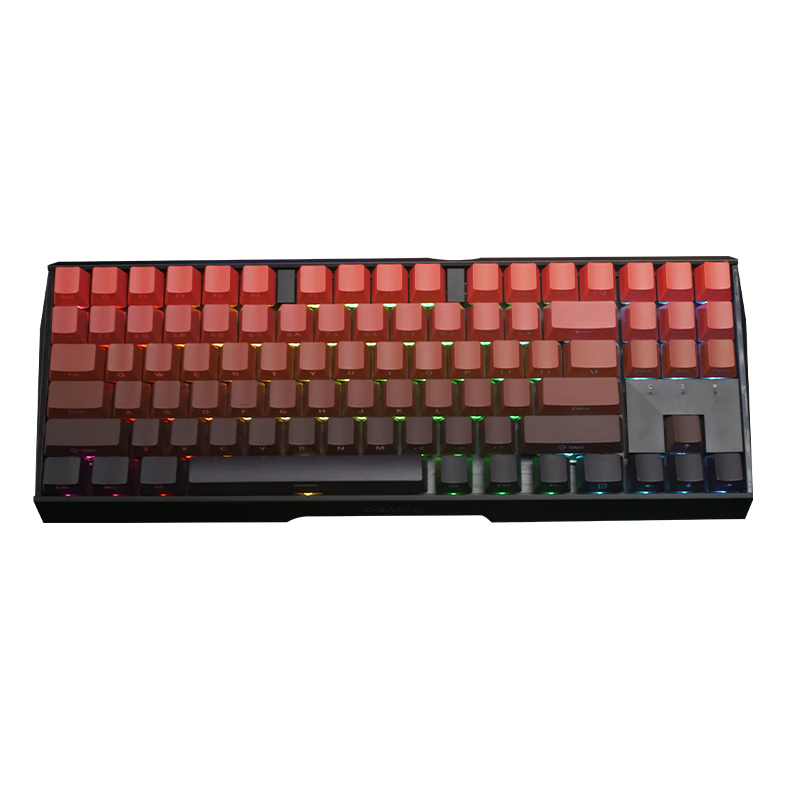 CHERRY樱桃MX 3.0S TKL 87键有线机械键盘 客制化改装 渐变键帽 游戏电竞电脑办公键盘 【鸿运当头】黑色RGB 侧刻渐变 茶轴 507元