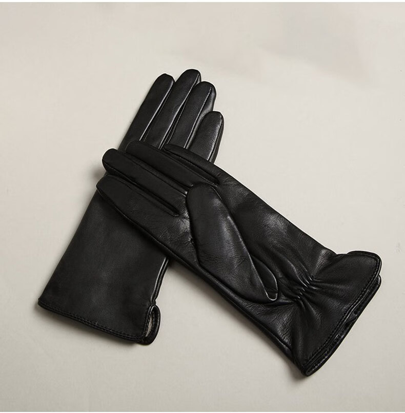 独孤伽罗秋冬山羊皮手套女单层薄款单层修手触屏小羊皮触摸屏时尚真皮