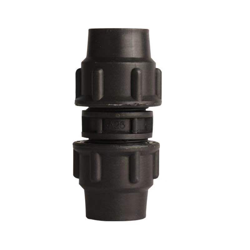 蕴璞pe管配件快接接头给水管件热熔活接阀门直接弯头三通4分6pe管件